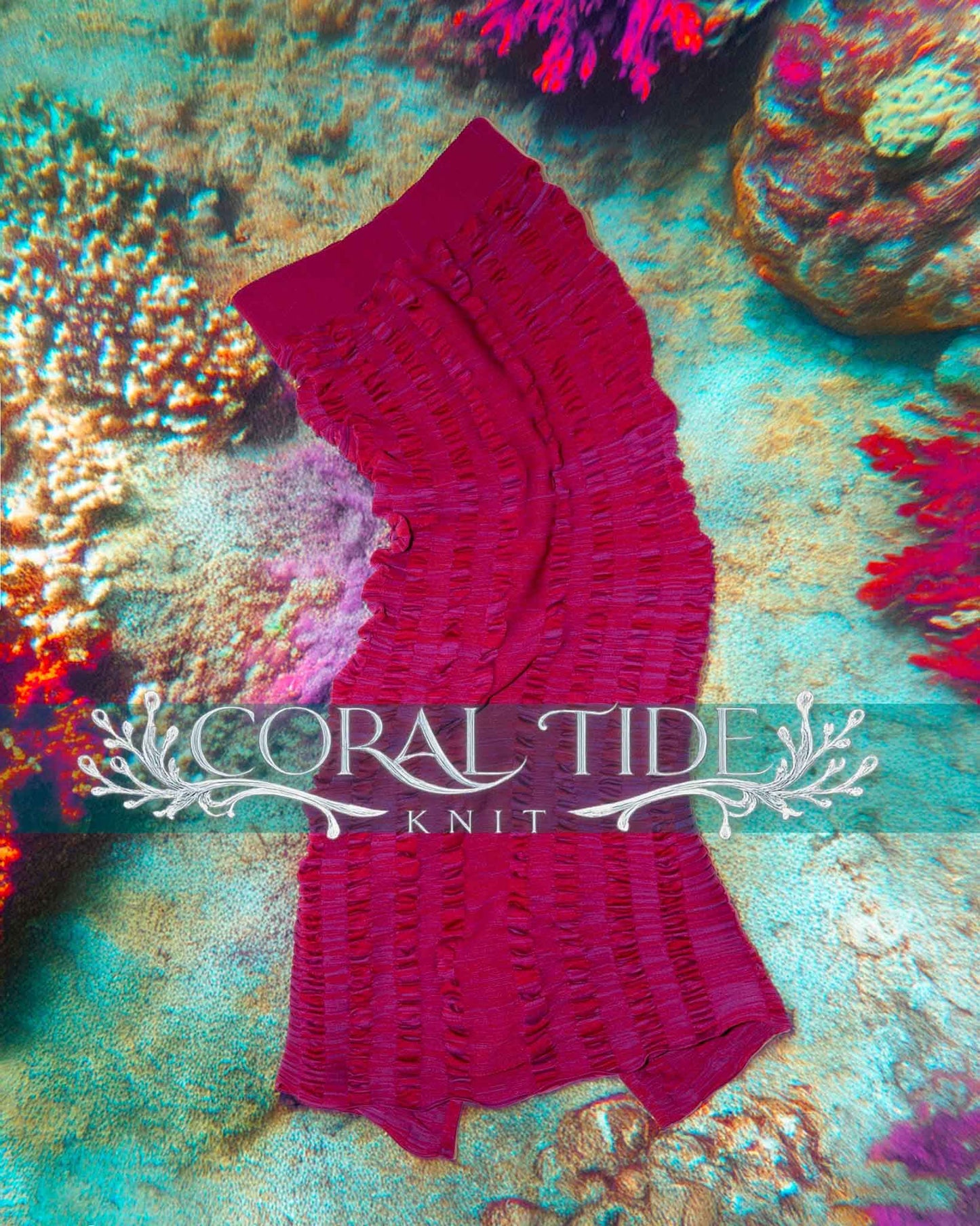 CTSK_001＃TURQUOISE　CORAL TIDE Mermaid Skirt