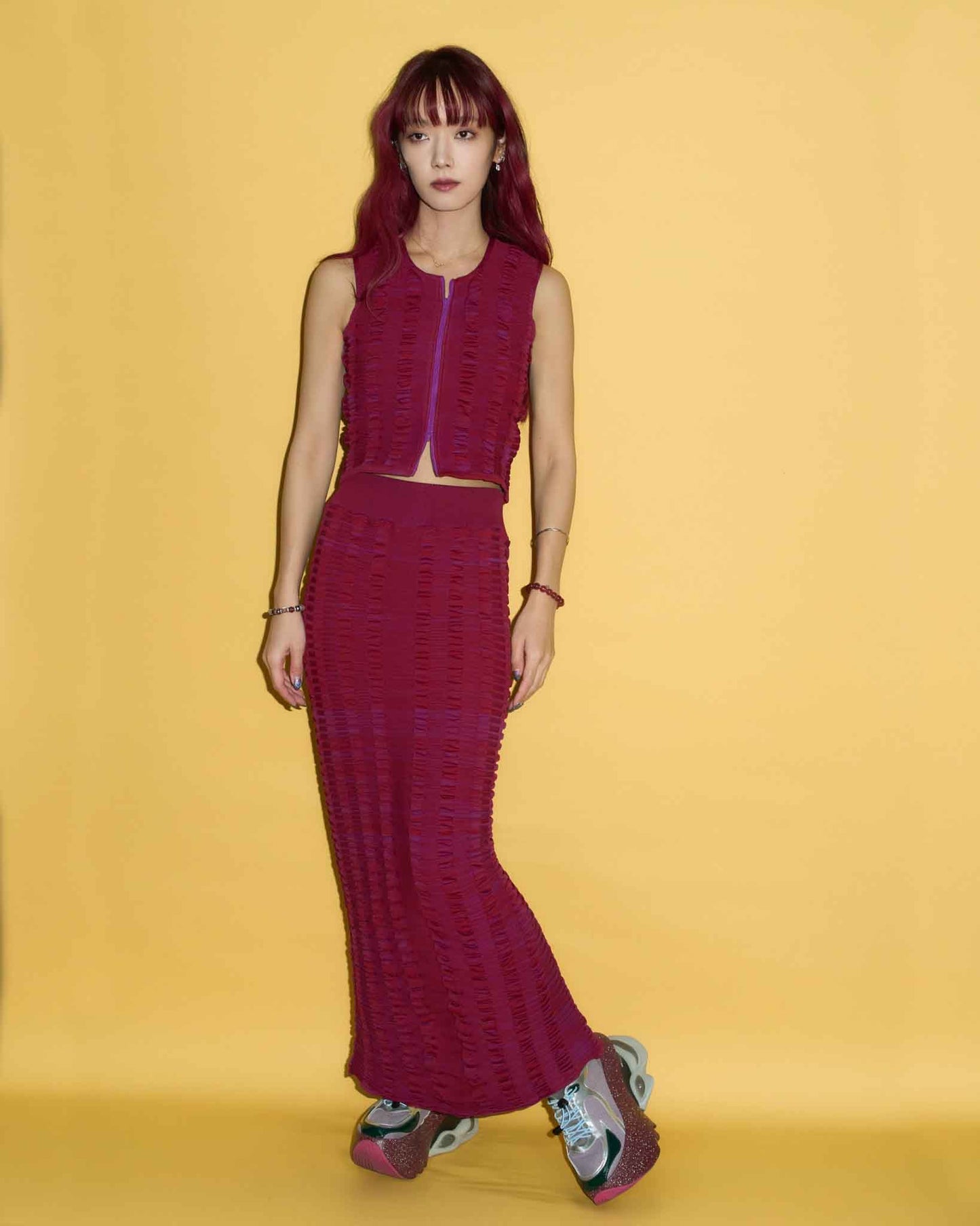 CTSK_001＃ROSE　CORAL TIDE Mermaid Skirt