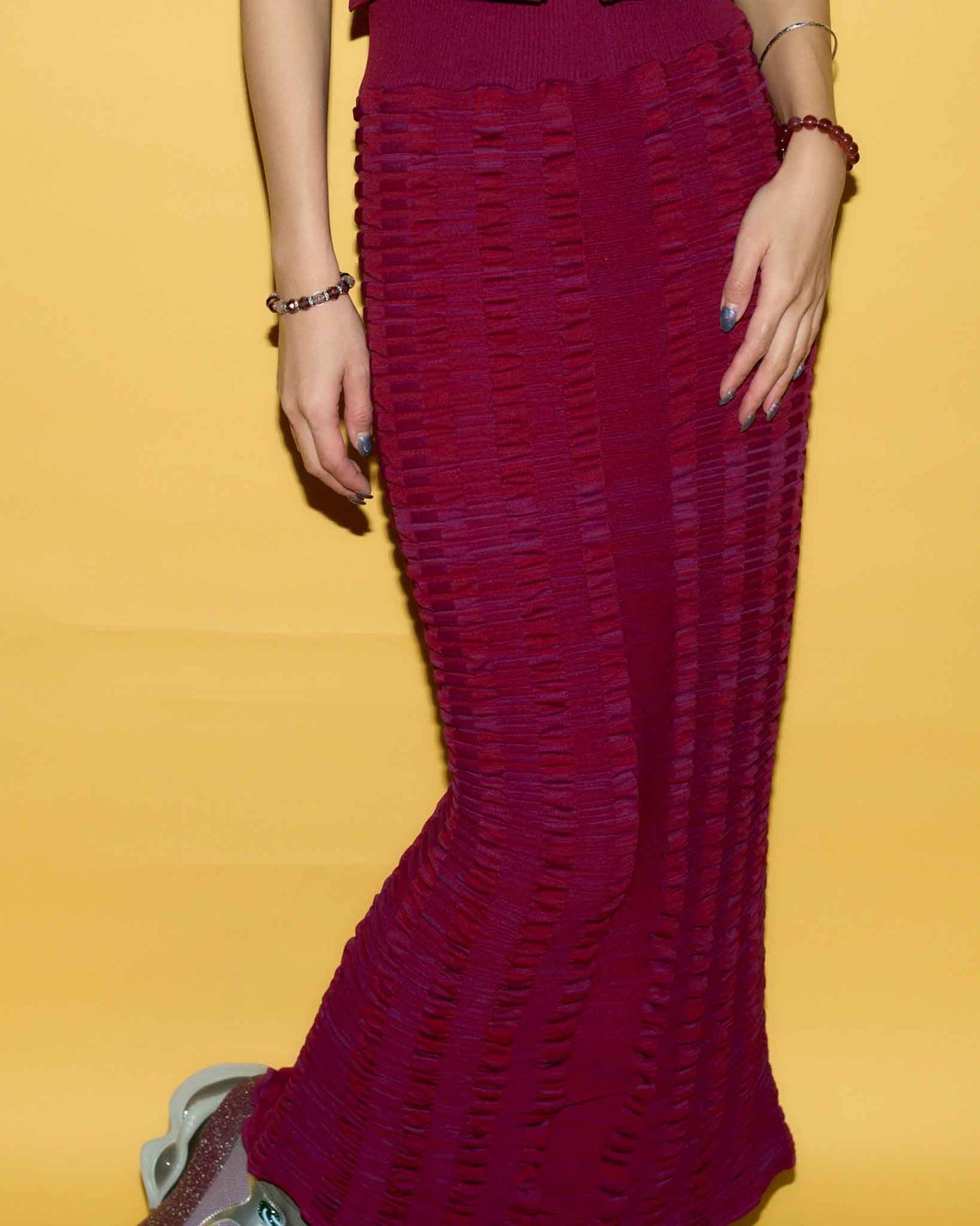 CTSK_001＃ROSE　CORAL TIDE Mermaid Skirt