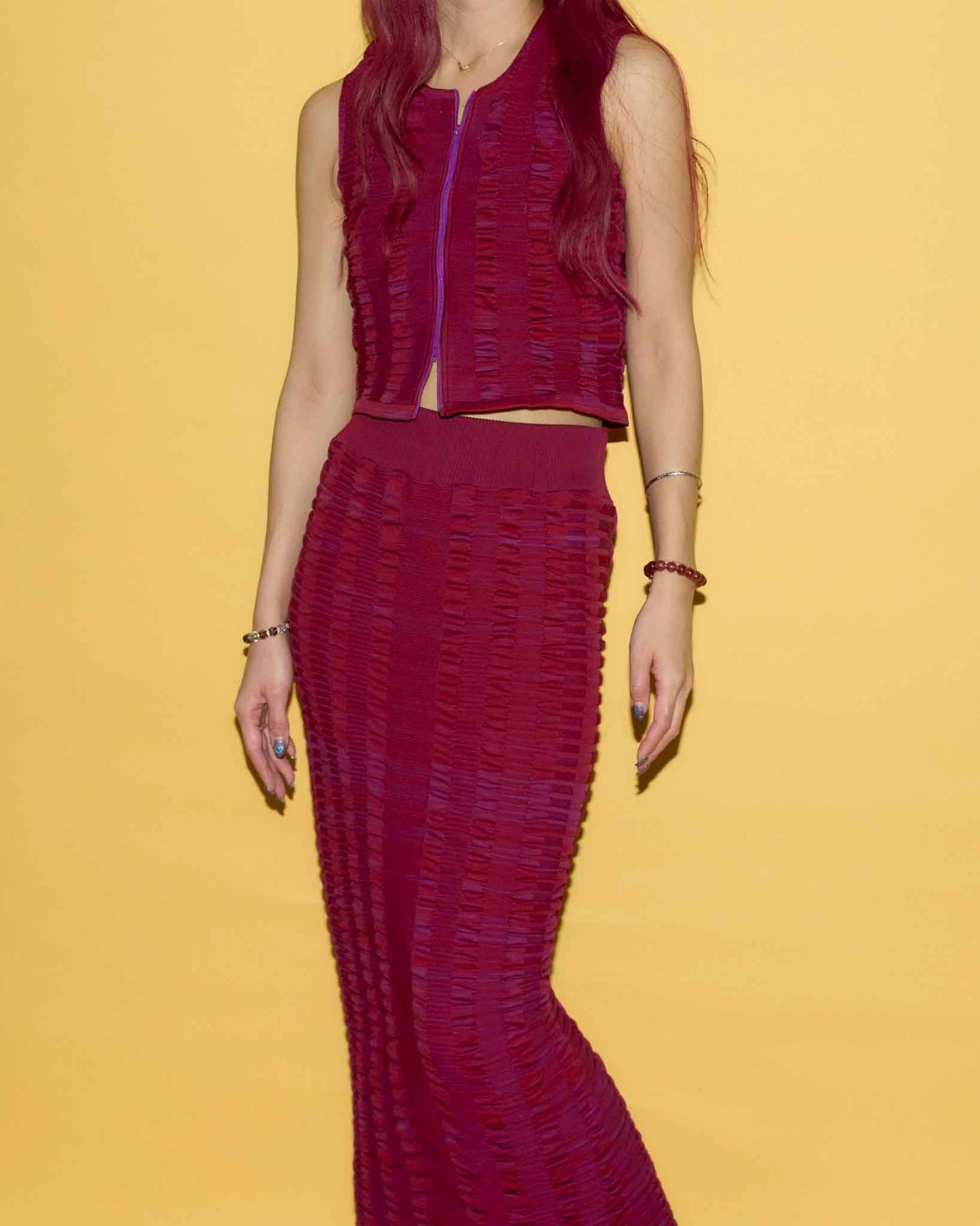 CTSK_001＃ROSE　CORAL TIDE Mermaid Skirt