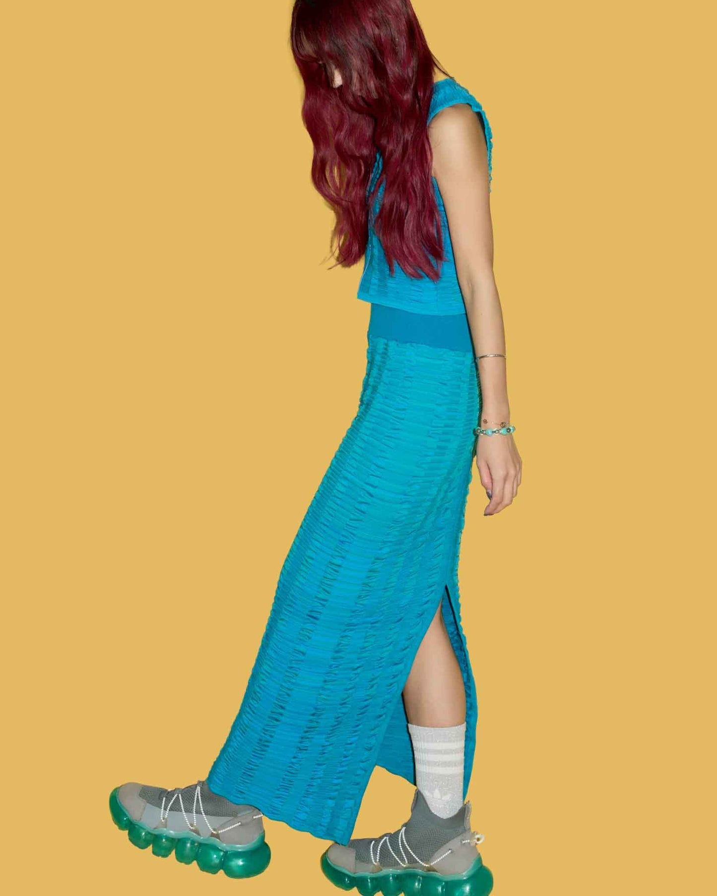 CTSK_001＃TURQUOISE　CORAL TIDE Mermaid Skirt