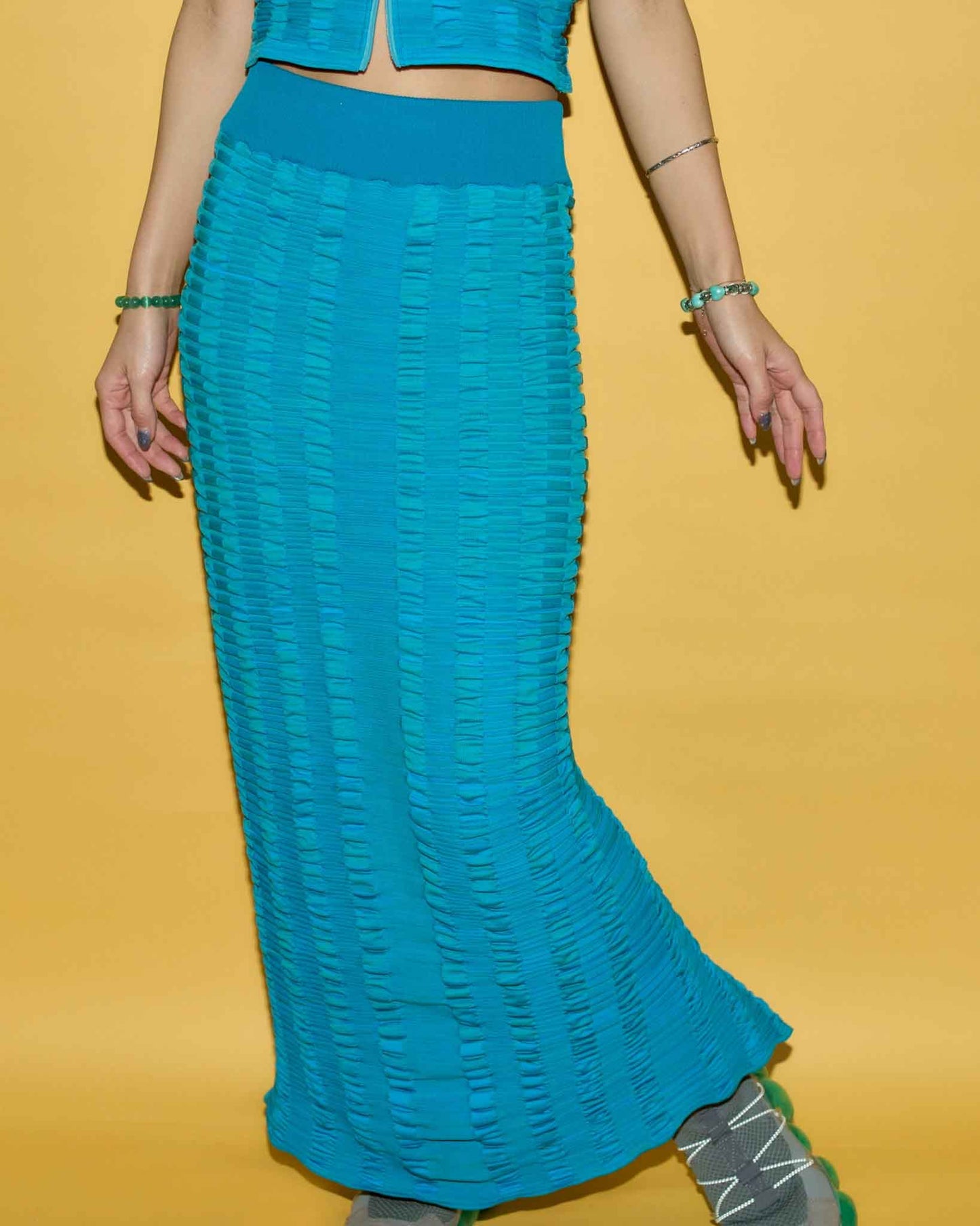 CTSK_001＃TURQUOISE　CORAL TIDE Mermaid Skirt