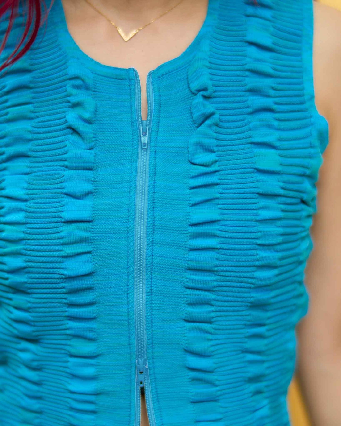 CTKV_001＃TURQUOISE　CORAL TIDE Knit Vest